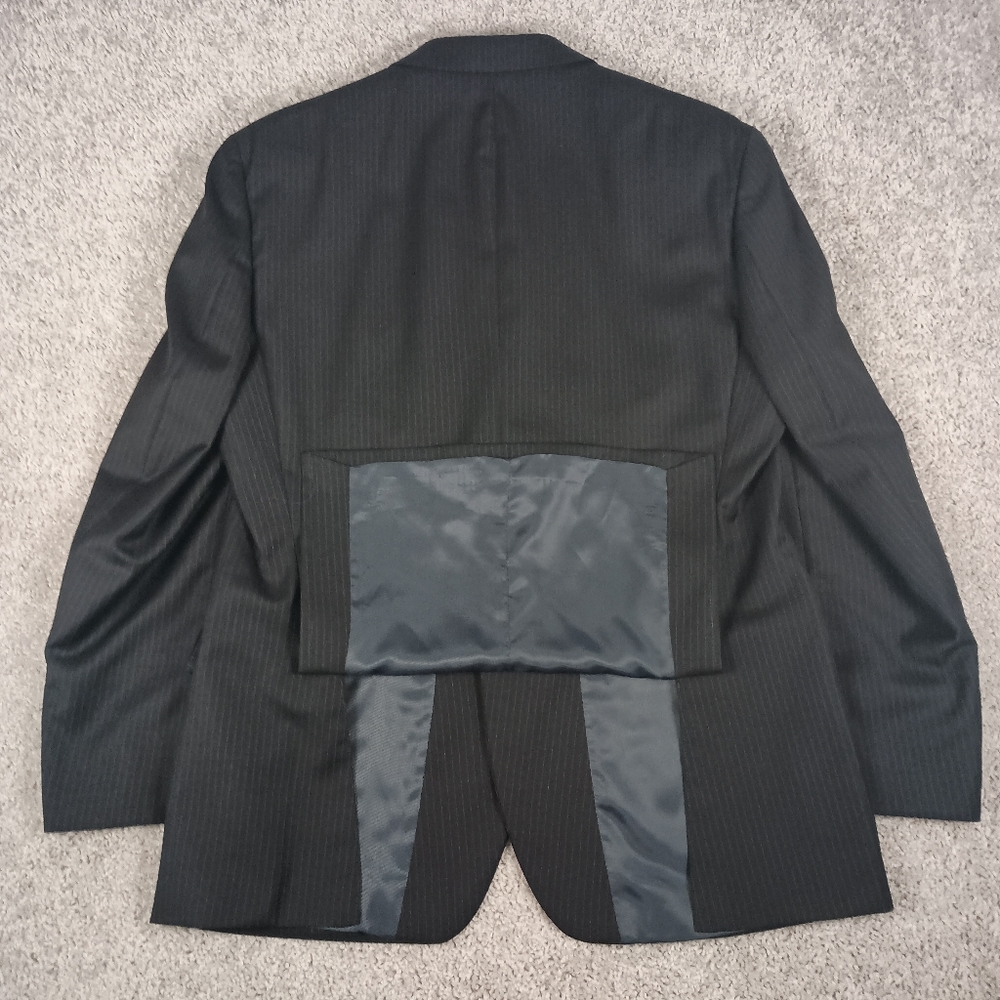 Joseph Abboud 42R 36x31 Blue Pinstripe Mens Suit - Picture 9 of 16